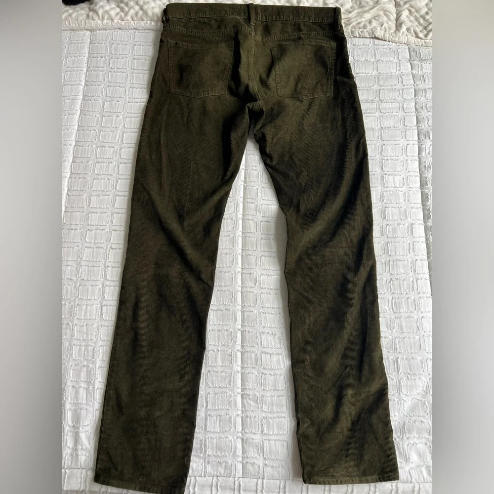 J. Crew Style 484 Corduroy Pants Slim Fit Men’s Olive Green